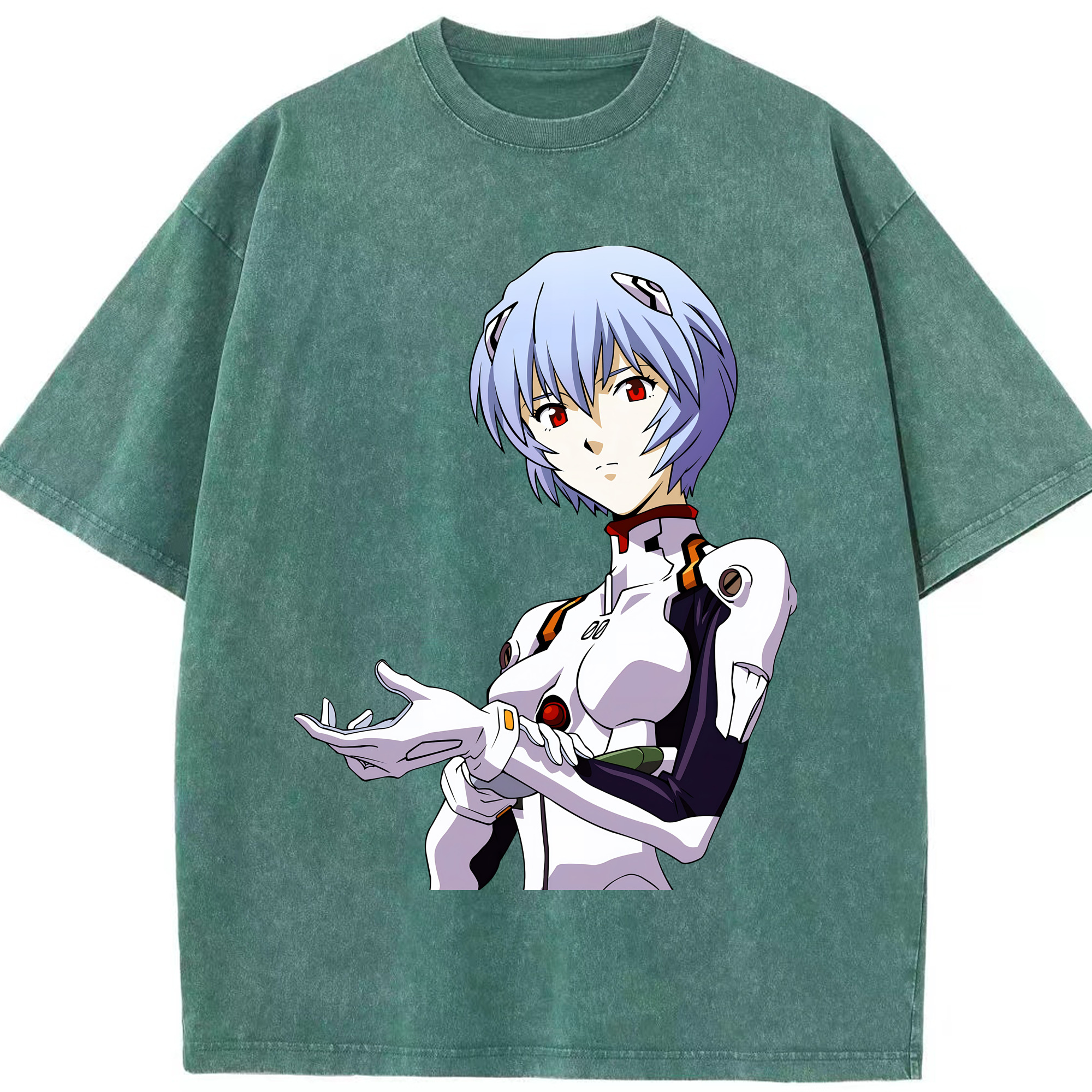 （画像用） EVA 新世紀エヴァンゲリオン 綿100% ヴィンテージ風 半袖Tシャツ（フロントプリント）